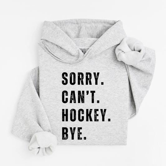 Sorry. Cant. Hockey. Bye.