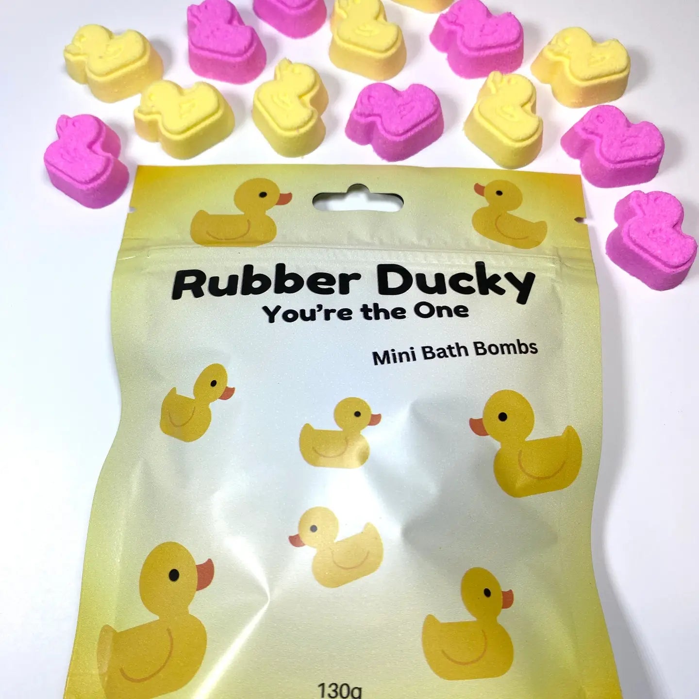 Rubber Duckie mini bath bombs