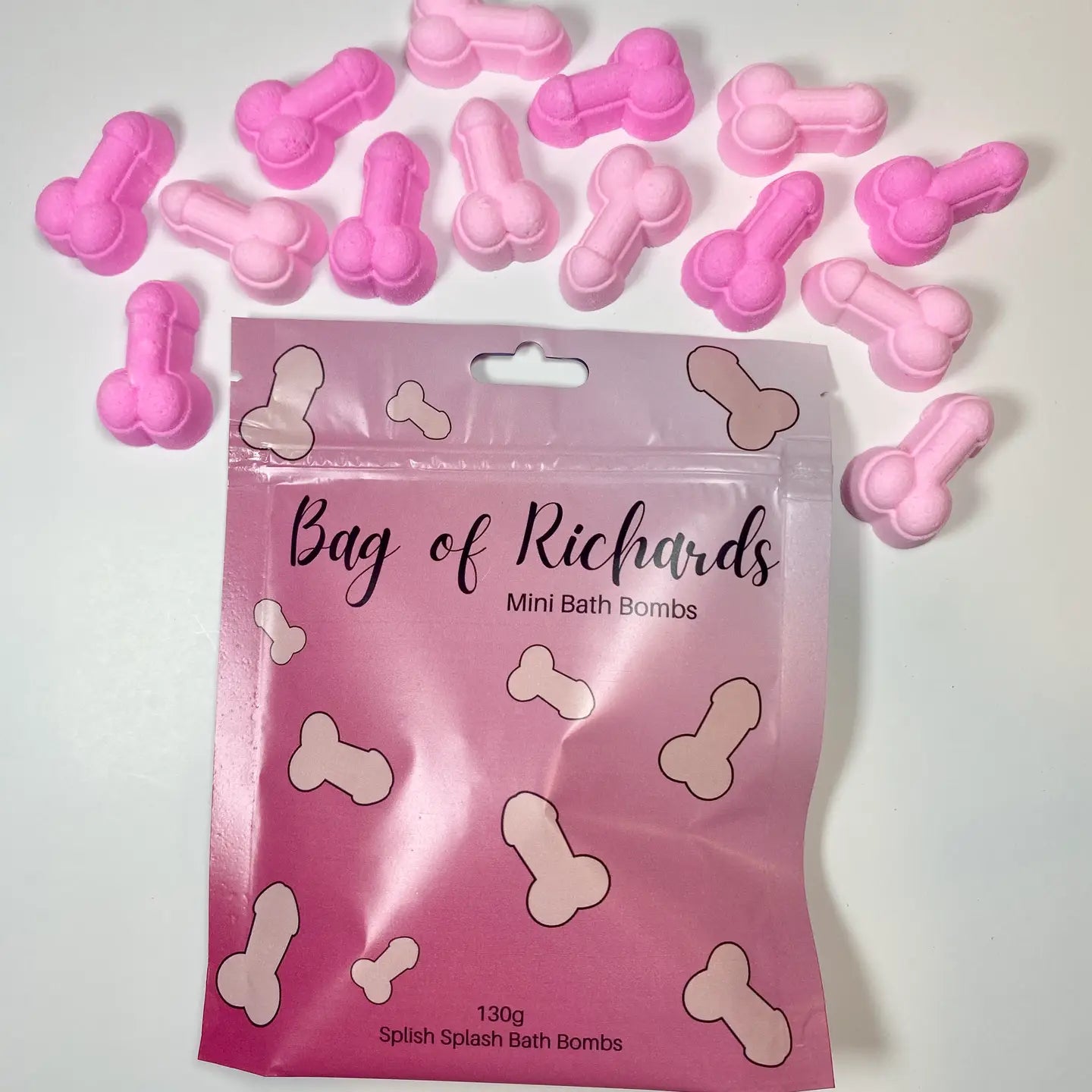 Bag of Richards mini bath bombs