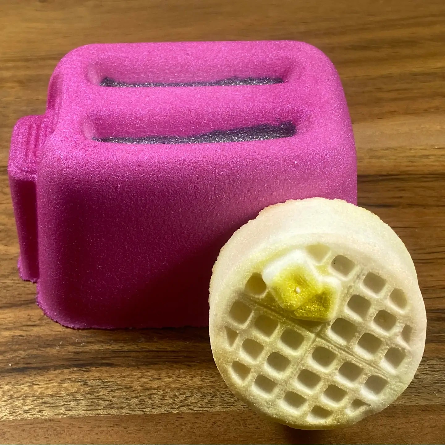 Toaster and Waffle bath bomb