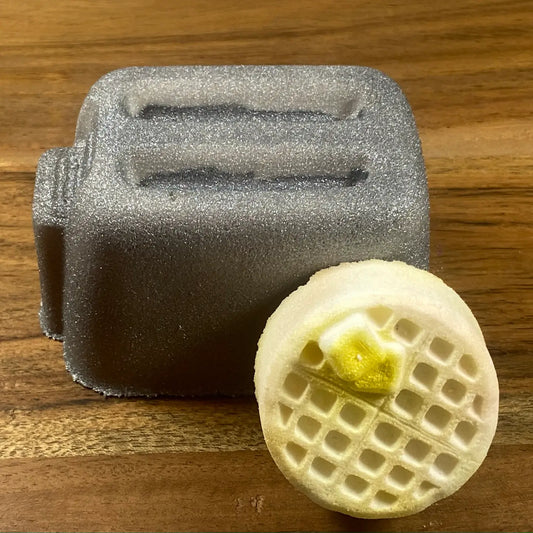 Toaster and Waffle bath bomb